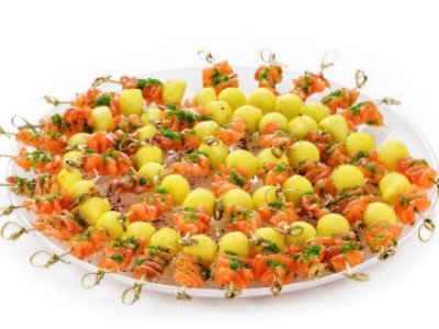 канапе с семгой и яблоками 1800 канапе с семгой и яблоками 1800